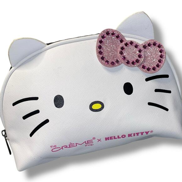 Hello Kitty Creme Shop Travel Cosmetic Makeup Bag Toiletry Gym Holiday Pouch - Picture 3 of 10